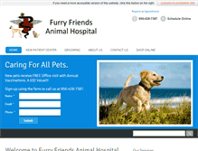 Tablet Screenshot of furryfriendsanimalhospital.com